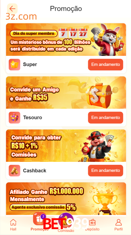 Bônus e Promoções